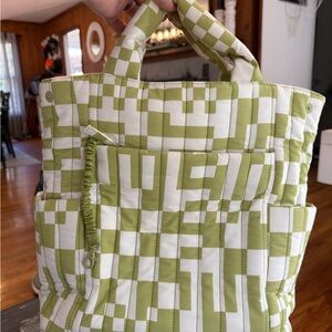 BEIS backpack tote in play date